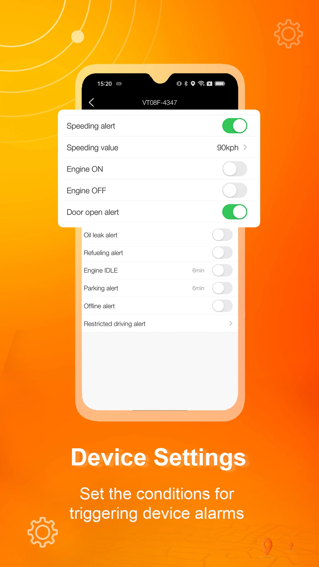 Device Settings - Alarm Configuration