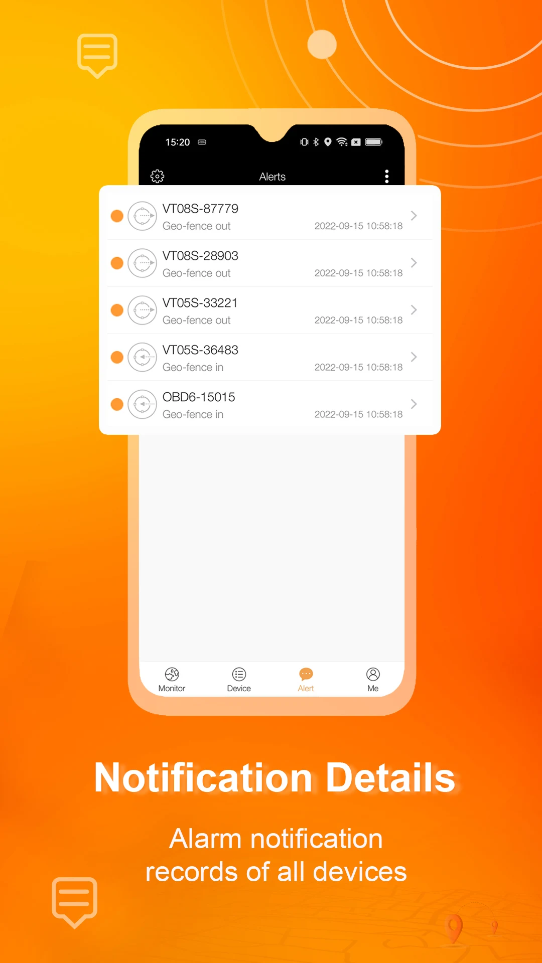 Notification Details - Alarm Records